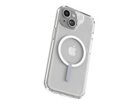 Zagg Crystal Palace - Bagsidecover til mobiltelefon - MagSafe-kompatibilitet - klart klik - for Apple iPhone 15 Pro 702312618