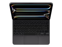 Apple Magic Keyboard - Tastatur og folio-kasse - med trackpad - bagbelyst - Apple Smart connector - QWERTZ - schweizisk - sort MWR23SM/A