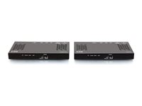 C2G HDMI HDBaseT + RS232 and IR over Cat Extender Box Transmitter to Box Receiver (18Gbps) - 4K 60Hz - Video/audio/serie forlænger - HDMI, HDBaseT - over CAT 6a - op til 100 m C2G30026