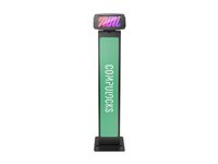 Compulocks iPad Mini 8.3" Space Enclosure Brandable Floor Stand - Monteringssæt (stativ, indelukke) - for tablet - kan brandes - låsbar - højglansaluminium - sort - skærmstørrelse: 8.3" - monteringsgrænseflade: 100 x 100 mm - gulvstående - for Apple iPad mini (6. generation) 140B830IPMSB