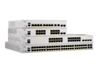 Cisco Catalyst 1000-8T-2G-L - Switch - Administreret - 8 x 10/100/1000 + 2 x combo Gigabit SFP (uplink) - monterbar på stativ - Genproduceret C1000-8T-2G-L-RF