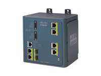 Cisco Industrial Ethernet 3000 Series - Switch - L2+ - Administreret - 4 x 10/100 + 2 x combo Gigabit SFP - DIN monterbar på skinne - istandsat IE-3000-4TC-RF