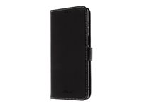 Insmat - Flipomslag til mobiltelefon - ægte læder, polykarbonat, karton+papir+aluminiumsfolie - for Motorola Moto G14 650-3180
