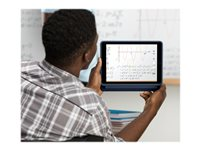 Logitech Rugged Combo 3 Touch for Education - Tastatur og folio-kasse - med trackpad - Apple Smart connector - QWERTY - Pan Nordic - marineblå - akademisk - for Apple 10.2-inch iPad (7. generation, 8. generation, 9. generation) 920-010363