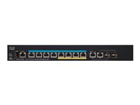 Cisco Small Business SG350X-8PMD - Switch - Administreret - 8 x 10/100/1000/2.5G (PoE+) + 2 x 10 Gigabit Ethernet / 10 Gigabit Ethernet SFP+ - monterbar på stativ - PoE+ (240 W) SG350X-8PMD-K9-EU