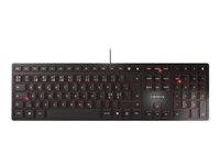 CHERRY KC 6000 SLIM - Tastatur - USB - Pan Nordic - tastkontakt: CHERRY SX - sort JK-1600PN-2