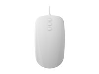 Active Key Medical AK-PMH3 - Mus - ergonomisk - 3-knapsrul - højre- og venstrehåndet - optisk - 5 knapper - kablet - USB - hvid AK-PMH3OB-US-W