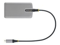 StarTech.com 3-Port USB-C Hub with Ethernet, 3x USB-A Ports, Gigabit Ethernet, USB 3.0 5Gbps, Bus-Powered, USB Type-C Hub w/GbE and 1ft/30cm Long Cable, Portable Laptop USB C Hub Adapter - USB Expansion Hub, RJ45 (5G3AGBB-USB-C-HUB) - Hub - 3 x USB 3.2 Gen 1 + 1 x micro-USB + 1 x 10/100/1000 - desktop 5G3AGBB-USB-C-HUB