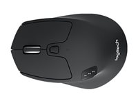 Logitech M720 Triathlon - Mus - højrehåndet - optisk - 7 knapper - trådløs - Bluetooth, 2.4 GHz - trådløs modtager (USB) 910-004791