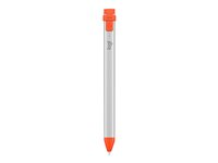 Logitech Crayon - Digitalpen - trådløs - intens sorbet - for Apple 10.2-inch iPad; 10.5-inch iPad Air (3rd generation); 10.9-inch iPad Air (4th generation, 5th generation); 11-inch iPad Pro; 12.9-inch iPad Pro (3th generation, 4th generation, 5th generation); 9.7-inch iPad (6th generation); iPad mini (6th generation); iPad mini 5 (5th generation) 914-000046