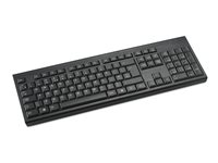 Kensington KB150 EQ - Tastatur - full size - trådløs - 2.4 GHz - QWERTY - Pan Nordic - detailsalg - FSC-karton K75561PN
