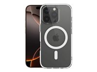 Insmat - Bagsidecover til mobiltelefon - MagSafe-kompatibilitet - termoplastisk polyuretan (TPU), polykarbonat - klar - for Apple iPhone 16 Pro 650-1296