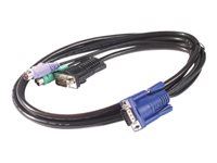 APC - Kabel til tastatur / video / mus (KVM) - PS/2, HD-15 (VGA) (han) - 3.66 m - for KVM Switch AP5254