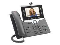 Cisco IP Phone 8845 - IP-videotelefon - med digitalkamera, Bluetooth interface - SIP, SDP - 5 linier - brunsort CP-8845-K9=