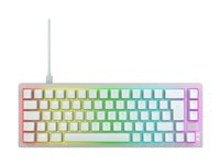 CHERRY XTRFY K5V2 - Tastatur - 65% - compact - baggrundsbelyst - USB - QWERTY - Nordisk - tastkontakt: CHERRY MX2A Rød (hot-swappable) - hvid CX-K5V2-RGB-CPT-TPWHITE-R-NOR