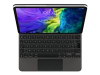 Apple Magic Keyboard - Tastatur og folio-kasse - med trackpad - bagbelyst - Apple Smart connector - QWERTY - dansk - for 10.9-inch iPad Air (4th generation, 5th generation); 11-inch iPad Air (M2, M3); 11-inch iPad Pro (1st generation, 2nd generation, 3rd generation, 4th generation) MXQT2DK/A