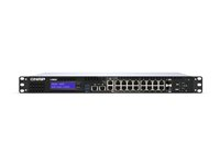 QNAP Smart Edge QGD-1602 - Switch - smart - 2 x 10 Gigabit SFP+ + 8 x 2.5GBase-T + 8 x 10/100/1000 - monterbar på stativ QGD-1602-C3558-8G