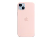 Apple - Bagsidecover til mobiltelefon - MagSafe-kompatibilitet - silicone - kridt pink - for iPhone 14 Plus MPT73ZM/A