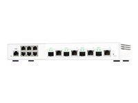 QNAP QSW-M2106-4C - Switch - Administreret - 6 x 2.5GBase-T + 4 x combo 10 Gigabit SFP+/RJ-45 - desktop QSW-M2106-4C