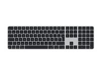 Apple Magic Keyboard with Touch ID and Numeric Keypad - Tastatur - USB-C - trådløs - Bluetooth - AZERTY - fransk - sorte taster MXK83F/A