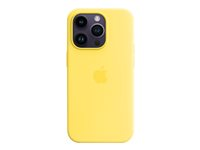 Apple - Bagsidecover til mobiltelefon - MagSafe-kompatibilitet - silicone - kanarie gul - for iPhone 14 Pro MQUG3ZM/A