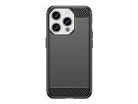 Insmat C&S Style - Bagsidecover til mobiltelefon - karbonfiber - for Apple iPhone 15 Pro 650-1184