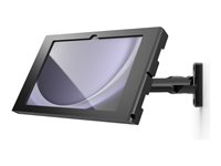 Compulocks Surface GO 1-4 Gen Apex Enclosure Swing Wall Mount - Monteringssæt (indelukke) - eksponeret front/bagsidekamera og sensorer - for tablet - gynge - låsbar - metalramme - sort - skærmstørrelse: 12.4" - vægmonterbar - for Microsoft Surface Go 827B510APXB