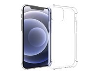 Insmat Impact - Bagsidecover til mobiltelefon - fleksibel termoplastik polyuretan (TPU) - klar - for Apple iPhone 12 mini 650-1833