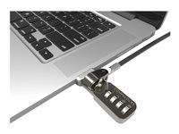 Compulocks MacBook Pro Retina Cable Lock Adapter With Combination Cable Lock - Sikkerhedspakke for system - sølv - for Apple MacBook Pro with Retina display 13.3" (Late 2012, Early 2013, Late 2013, Mid 2014, Early 2015) MBPRLDG01CL