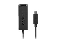 Lenovo USB-C to Ethernet Adapter - Netværksadapter - USB-C - Gigabit Ethernet x 1 - sort 4X90S91831