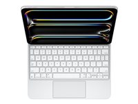 Apple Magic Keyboard - Tastatur og folio-kasse - med trackpad - bagbelyst - Apple Smart connector - QWERTY - USA - hvid MWR03LB/A