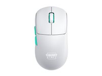 CHERRY Xtrfy M68 - Mus - optisk - 5 knapper - trådløs - 2.4 GHz - trådløs modtager (USB) - hvid CX-M68W-WHITE