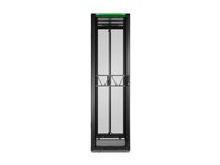 APC NetShelter SX Gen 2 - Rack kabinet - 2124 H x 600W x 1200D mm, med Sides - gulvstående - sort - 45U - 19" - TAA-kompatibel AR3305B2