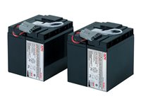 APC Replacement Battery Cartridge #55 - UPS-batteri - Blysyre - 2 celler - sort - for P/N: SMT2200C, SMT2200I-AR, SMT2200IC, SMT3000C, SMT3000I-AR, SMT3000IC, SUA3000I-IN RBC55