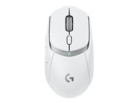 Logitech G G309 - Mus - gaming - optisk - 6 knapper - trådløs - 2.4 GHz, Bluetooth - USB Logitech LIGHTSPEED-modtager - hvid 910-007207