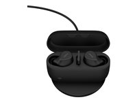 Jabra Evolve2 Buds MS - Ægte trådløse øretelefoner med mik. - i øret - Bluetooth - aktiv støjfjerning - USB-A via Bluetooth adapter - støjisolerende - sort - Certified for Microsoft Teams 20797-999-989