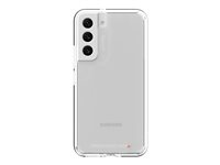 Gear4 Crystal Palace - Bagsidecover til mobiltelefon - polykarbonat, termoplastisk polyuretan (TPU), RepelFlex-belægning, D3O Crystalex - klar - for Samsung Galaxy S22+ 702009128