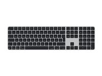 Apple Magic Keyboard with Touch ID and Numeric Keypad - Tastatur - USB-C - trådløs - Bluetooth - QWERTZ - tysk - sorte taster MXK83D/A