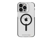 Gear4 Santa Cruz Snap - Bagsidecover til mobiltelefon - MagSafe-kompatibilitet - D3O - sort, klar - for Apple iPhone 14 Pro Max 702010117