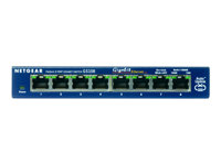 NETGEAR GS108 - Switch - 8 x 10/100/1000 - desktop GS108GE