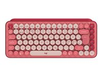 Logitech POP Keys - Tastatur - trådløs - Bluetooth 5.1, Bluetooth LE - QWERTY - Pan Nordic - tastkontakt: Brown Tactile - hjerneknuser 920-010733