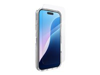 Zagg Luxe + Glass 360 - Bagsidecover til mobiltelefon - MagSafe-kompatibilitet - grafen - klar - med skærmbeskytter - for Apple iPhone 16 700515362