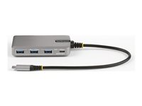 StarTech.com 4-Port USB-C Hub with USB-C DP Alt Mode Video Output 4K 60Hz, 3x USB-A, 1x USB-C, 100W Power Delivery Pass-Through, USB 3.2 Gen 2 (10Gbps), Portable USB Type-C to USB Type-A/C - 1ft (30cm) Host Cable (HB31C3A1CDPPD3) - Hub - 1 x USB-C + 3 x USB 3.2 Gen 2 - desktop HB31C3A1CDPPD3