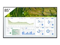 Sony Bravia Professional Displays FW-85BZ30L - 85" Diagonal klasse BZ30L Series LED-bagbelyst LCD paneldisplay - digital skiltning - Android TV - 4K UHD (2160p) 3840 x 2160 - HDR - Direct LED - med TEOS Manage FW-85BZ30L/TM