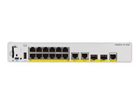 Cisco Catalyst 9200CX - Network Essentials - switch - kompakt - L3 - Administreret - 12 x 1000Base-T + 3 x 1000Base-T + 2 x 1 Gigabit / 10 Gigabit SFP+ (uplink) - monterbar på stativ - UPOE+ C9200CX-12T-2X2G-E