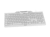 CHERRY KC 1000 SC - Tastatur - USB - Pan Nordic - tastkontakt: CHERRY LPK - bleg grå JK-A0100PN-0