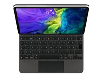 Apple Magic Keyboard - Tastatur og folio-kasse - med trackpad - bagbelyst - Apple Smart connector - svensk - for 10.9-inch iPad Air (4th and 5th generation); 11-inch iPad Pro (1st generation, 2nd generation, 3rd generation and 4th generation) MXQT2S/A