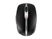 CHERRY MW 9100 - Mus - 6 knapper - trådløs - 2.4 GHz, Bluetooth 4.0 - trådløs modtager (USB) - sort JW-9100-2