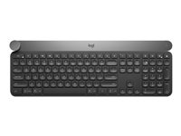 Logitech Craft Advanced with Creative Input Dial - Tastatur - bagbelyst - trådløs - Bluetooth, 2.4 GHz - Pan Nordic 920-008502