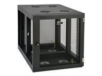 Eaton Tripp Lite Series 12U Wall Mount Rack Enclosure Server Cabinet Side Mount Wallmount - Rack kabinet - vægmonterbar - sort - 12U - 19" SRW12UHD